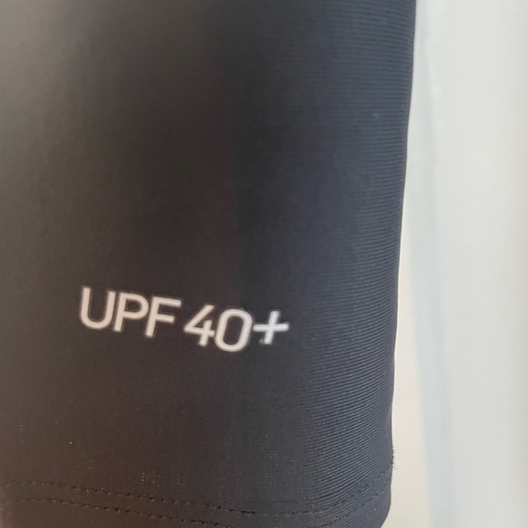 NIKE Black SWIM DRESS with Vertical Logo - Picture 7 of 9